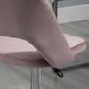 Vinsetto Mid-Back Swivel Home Office Chair Scallop Computer Chair Pink
