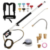 24ft Telescopic Pressure Washer Lance Gun Set Gutter Jet Washer Cleaning Tool