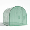 Walk-In Polytunnel Greenhouse Outdoor Grow House Roll Up Door Windows 2.5x2x2m