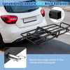 Trailer Hitch Mounted Cargo Carrier 250kg Capacity Rust-proof Cargo Basket