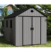 8x12FT Outdoor Garden Storage shed Gabled Plastic Tool Shed with Foundation Lock