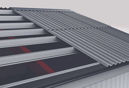 24x Metal Roof Sheets Corrugated Garage Shed Galvanized Carport Roofing Cladding