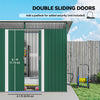 Garden Shed Outdoor Storage Tool Organiser w/ Double Sliding Door