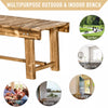 1.1M Outdoor Garden Bench Patio Loveseat Fir Solid Wood 2 Person