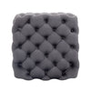 Square/Round Velvet Tufted Button Stool Ottoman Pouffe Footrest Cube Table
