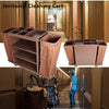 Janitorial Trolley Cleaning Cart Housekeeping Cleaner Cart 4 Tier w/ Bag Hotel