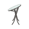 Outdoor Glass Metal Frame Bistro Dining Table Cocktail Table Garden Patio Table