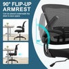 Mesh Office Chair Desk Chair Swivel Chair Computer Chair with Armrests
