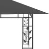 Gazebo with Mosquito Net & LED String Lights 4x3x2.73m Anthracite
