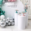 3pcs Round Metal Plinth Cylinder Dessert Pedestal Wedding Cake Flower Display UK