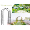 Garden Arch Wood Pergola Feature Trellis Rose Climbing Plant Grey Archway Frame
