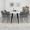 Set of 4 Modern Fabric Dining Chair Set Thicken Upholstered Kitchen Armchair