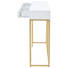 Modern Luxury Entryway Console Table Side Table with Storage Drawer Metal Legs