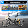 24" Tricycle 3 Wheel 7-Speed Adult Bicycle Tricycle Trike Bike with Basket NEW!