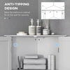 Corner Bathroom Cabinet Freestanding Bathroom Storage Unit W/ Adjustable Shelf