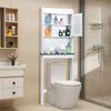 Over-The-Toilet Storage Cabinet 4-Tier Washing Machine Rack W/Adjustable Shelves