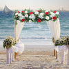 Artificial Wedding Rose Flower Row Top Table Backdrop Arch Arrangement Wall Deco