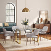 Metal Square Base Rectangular Tempered Glass Dining Table Dining Room Kitchen UK