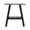Set of 2 Industrial Table Parts Black Metal Table Legs Office Bench Worktop Desk
