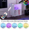 LED Bedside Table White Drawer Cabinet Side End Table Nightstand Storage Guchrwm