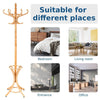 Coat Rack Free Standing Coat Rack Entryway Wooden Coat Tree Stand Beige