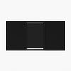 LED Coffee Table With Storage 2 Drawers Living Room Furniture High Gloss Black
