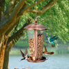 2-in-1 Outdoor Hanging Bird Feeder Weatherproof Wild Bird Feeder Garden Decor