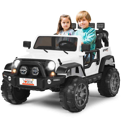 2-Seater Battery Powered Truck 12V Kids Electric Ride On Car w/Remote Control