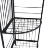 3/5Tier Corner Rack Shelf Unit Free Standing Organizer Storage Shelves Bookcases