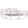 Bed Frame with Headboard Wax Brown 200x200 Solid Wood Pine I8Q7