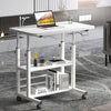 Folding Over Bed Table Dining Tray Laptop Stand Computer Desk +USB Fan LED Light