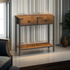 Slim Console Table with Storage - Ideal for Living Room and Hallway