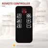 Electric Wall-Mounted Fireplace Heater with Flame Effect, Remote Control, Timer