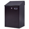 Wall Mounted Outdoor Large Lockable Mailbox Steel Locking Home Letter Post Box