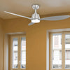 3 Blades 52inch Ceiling Fan Light 6 Speed Timer Remote Control Chandelier Silver