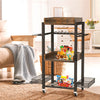 4 Tiers Power Tool Organizer Cart Garage Tool Shelf Drill Holders Rack