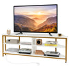 55” Media Entertainment Center Corner TV Stand for TVs up to 60” TV