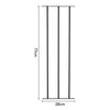 Classic Metal Steel Deck Decking Spindles Garden Fence Balusters Fencing Panel
