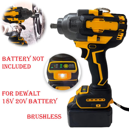 1300N.m High Torque Electric Impact Wrench For Dewalt 18V 20V Battery Machine