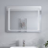 LED Illuminated Bathroom Mirror With Demister Motion Sensor Wall Mounted 800x600