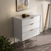 White Chest of Drawers 3 Drawers Bedroom Furniture Bedside Table Wardrobe Desk