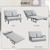 Click Clack 2 Seater Sofa Bed for Living Room, Guest Room, Light Grey