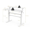 2-Tier Height Adjustable Standing Desk Home Office Sit to Stand Workstation