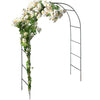 Large Garden Arch Metal Archway Gate Rose Vine Plants Climbing Trellis Rustproof