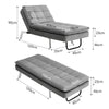 Chaise Longue Relaxing Lounger Recliner Single Sofa Chair Bed Reclining Armchair