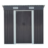 Metal Galvanized Steel Garden Shed Outdoor Bike Storage House Tool Sheds Roof