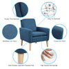 Modern Tub Accent Fabric Chair Single Sofa Comfy Upholstered Arm Chair Bedroom