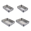 Stainless Steel Pull Out Corner Baskets Kitchen Cupboard Larder Storage Shelves