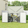 Outdoor Garden Storage Shed Bike Metal Pent Tool Shed House Can Put 2-4 Bicycles