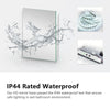 Bathroom Mirror With LED Light Bluetooth Shaver Socket Magnifying Demister 80X60